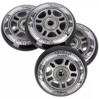 PU 76x24 82A BLACK (4 szt.) + ABEC-9  (8 szt.) SET NILS EXTREME