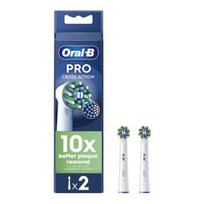 Pakeičiamieji dantų šepetėlio antgaliai ORAL-B PRO CROSSACTION 2 vnt. White
