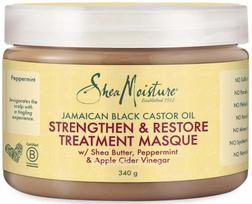 Kaukė plaukams Shea Moisture Jamaican Black Castor Oil Strengthen & Restore, 340 ml
