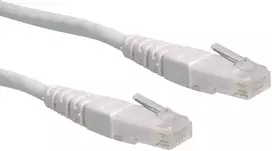 ROLINE UTP tinklo kabelis, Cat.6, baltas 2,0 m, 2 m, Cat6, U/UTP (UTP), RJ-45, RJ-45, baltas