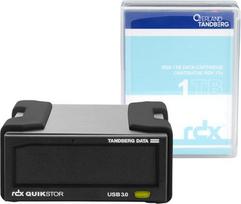 Tandberg Data Drive 8864-RDX / QuikStor RDX External with 1TB Cartridge Black Multipack