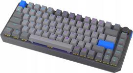 ENDORFY Thock V2 75% Gaming Keyboard, Gateron Yellow, wireless mechanical backlit, grey
