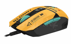A4-Tech A4Tech Bloody W63 Max RENEGADE wired gaming mouse 12000 dpi optical yellow