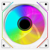 RAMPAGE 120MM case fan, 1800RPM, Infinite loop, ARGB, white, PWM