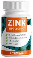ProFuel Cinko Bisglycinas 365 Tabletės - 25 mg, 100% Vegan, Aukšta Biologinė Prieinamumas