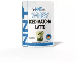 Išrūgų baltymų milteliai NNT Whey Iced Matcha Latte 600 g, vanilinio matcha latte skonio