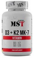 MST Vitaminas D3 + K2 + MK-7 120 Kapsulių