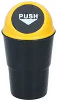 Dunlop – automobilio šiukšliadėžė 400 ml 10x17 cm (geltona / juoda)