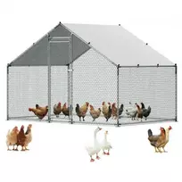 VEVOR Didelė metalinė vištidė, 3 x 2 x 2 m