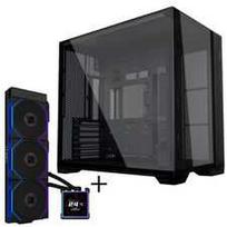Lian Li O11 Vision Compact korpuso rinkinys + HydroShift II LCD-S 360TL AiO - juodas