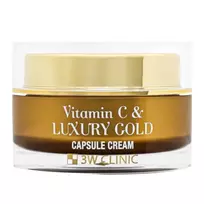 3W CLINIC_Vitamin C & Luxury Gold Capsule Cream – kapsulinis veido kremas, 55 g