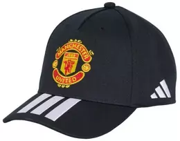 Kepurė Vaikiška „adidas“ „Manchester United“ beisbolo kepuraitė, juoda, KT0654