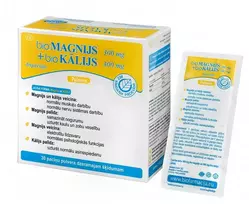 BIOFARMACIJA Bio magnis 300 mg + BIO kalis 300 mg milteliai N30