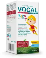VOCAL Kids čiulpiamieji pastilės su vyšnių skoniu N6