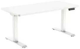 Elektrinis rašomasis stalas Spacetronik Moris QuickLock 224WW, 140 × 70 cm, baltas