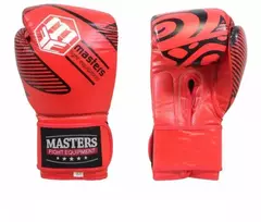 Masters Rbt Odinės Bokso Pirštinės-Raudonos 14 oz 01806022-14