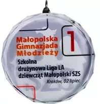 Kelioninis Stiklinis medalis su LuxorJet spalvota spauda ir dėklu