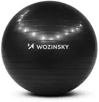 Wozinsky WGB65BB gimnastikos kamuolys, 65 cm – juodas