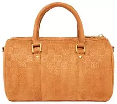 Kelioninis Moterų „Air Jordan“ zomšinis monogramos mini krepšys „Duffel“, 3 l, konjako spalvos – MA09209-X6X