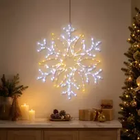 Kalėdinės snaigės lemputės LOVIISA 140 LED Šalta balta Ø 55 cm