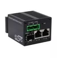 Šakotuvas Switch Exsys EX-62010PoE-SFP Micro 2+1 prievadų pramoninis Gigabit SFP PoE+ komutatorius, nevaldomas