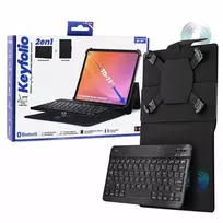 TnB Bluetooth klaviatūra su magnetiniu dėklu 10-11'' planšetiniams kompiuteriams, laikiklis, 3 viename rinkinys / Tabkbmag11 (SB12252)