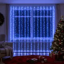 Užuolaidų girlianda 600 LED Mėlyna 600 x 300 cm