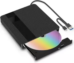 BNEHHOV išorinis CD/DVD įrašymo įrenginys su USB 3.0 ir USB-C, modelis 06EU