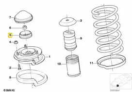 Bmw Sustabdytuvas E36 E34 E32 E31 31331139334 Originalus