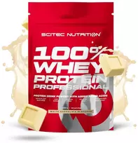 Išrūgų baltymų milteliai Scitec 100% Whey Protein Professional 1000 g, baltojo šokolado skonio