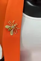 Bižuterinė segė bitė, juodos spalvos