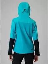 Moteriška softshell striukė 4F PRO su NeoDry membrana, juoda ir mėlyna