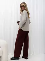 Bordo kelnės iš štrukso