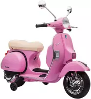 Vaikiškas elektrinis motociklas Vespa PX150, rožinis, 107 × 51 × 80 cm