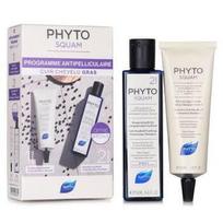 PHYTO Phytosquam Anti-Dandruff Programme Oily Scalp rinkinys nuo pleiskanų riebiai galvos odai, 125 ml + 250 ml