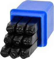 Geko Figūrų perforatorių numerių antspaudų rinkinys 9vnt, 5mm, 9 vnt., anglinis plienas, supakuota plastikinėje dėžutėje