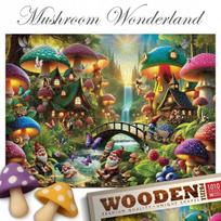 Woodencity Mediniai Dėlionės "grybų Stebuklai" 1010 elementų