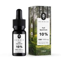 Hemnia pilno spektro CBD kanapių aliejus 10 %, 1000 mg CBD, 10 ml