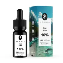 Hemnia CBD aliejus be THC 10 %, 1000 mg CBD, 10 ml