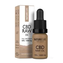 Nature Cure pilno spektro Raw CBD aliejus 10 %, 1000 mg CBD, 10 ml