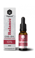 Happease Balance CBD aliejus Strawberry Field 10 %, 1000 mg CBD, 10 ml