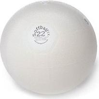 Gimnastikos kamuolys Pežži Soffball, 22 cm, baltas