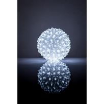 Kamuoliukas su pūkais RS-209, 100 LED, D-14 cm — baltas