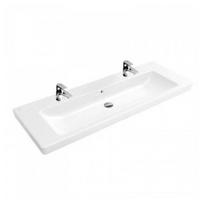 Dvigubas praustuvas Villeroy & Boch Subway 2.0 130x47 cm, su CeramicPlus danga