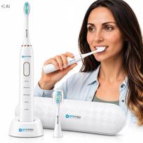 Soninis dantų šepetėlis „Oromed ORO-BRUSH White“, 5 režimai, dėklas, IPX7