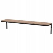 IKEA FJALLBO juoda sieninė lentyna, 101 × 20 cm