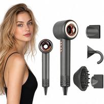 „Super Hair Dryer Girox“ plaukų džiovintuvas su jonizacija, 1600 W, 4 antgaliai