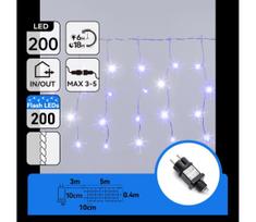 Aigostar - LED lauko kalėdinė girlianda 200xLED 8x0,4m IP44 mėlyna