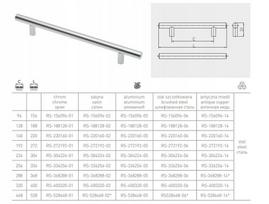 Baldinis rankenėlė Reling 160 mm aliuminio