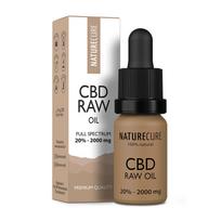 Nature Cure RAW pilno spektro CBD aliejus 20 %, 2000 mg CBD, 10 ml
